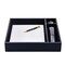 Dacasso Black Leatherette Conference Room Organizer Tray AG-1340 - alternate 4